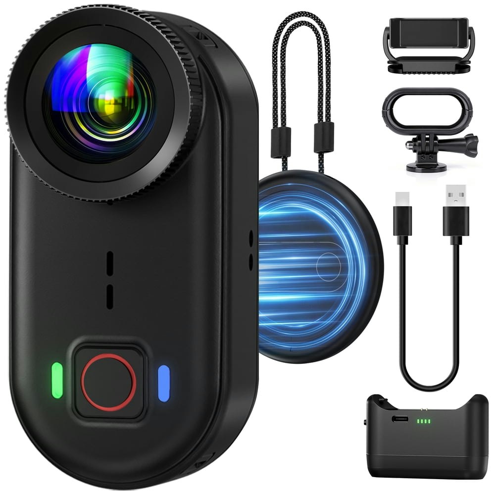 Brewene 4K WiFi Mini Action Camera with 64GB Card: $89.99 Brewene 4K WiFi Mini Action Camera with 64GB Card: $89.99