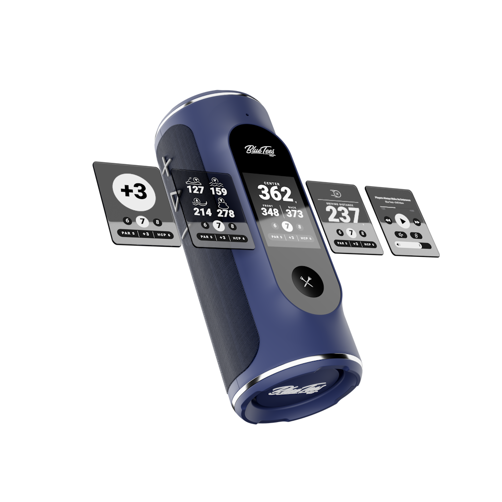 Blue Tees Player+ GPS Golf Bluetooth Speaker: $169.99 Blue Tees Player+ GPS Golf Bluetooth Speaker: $169.99