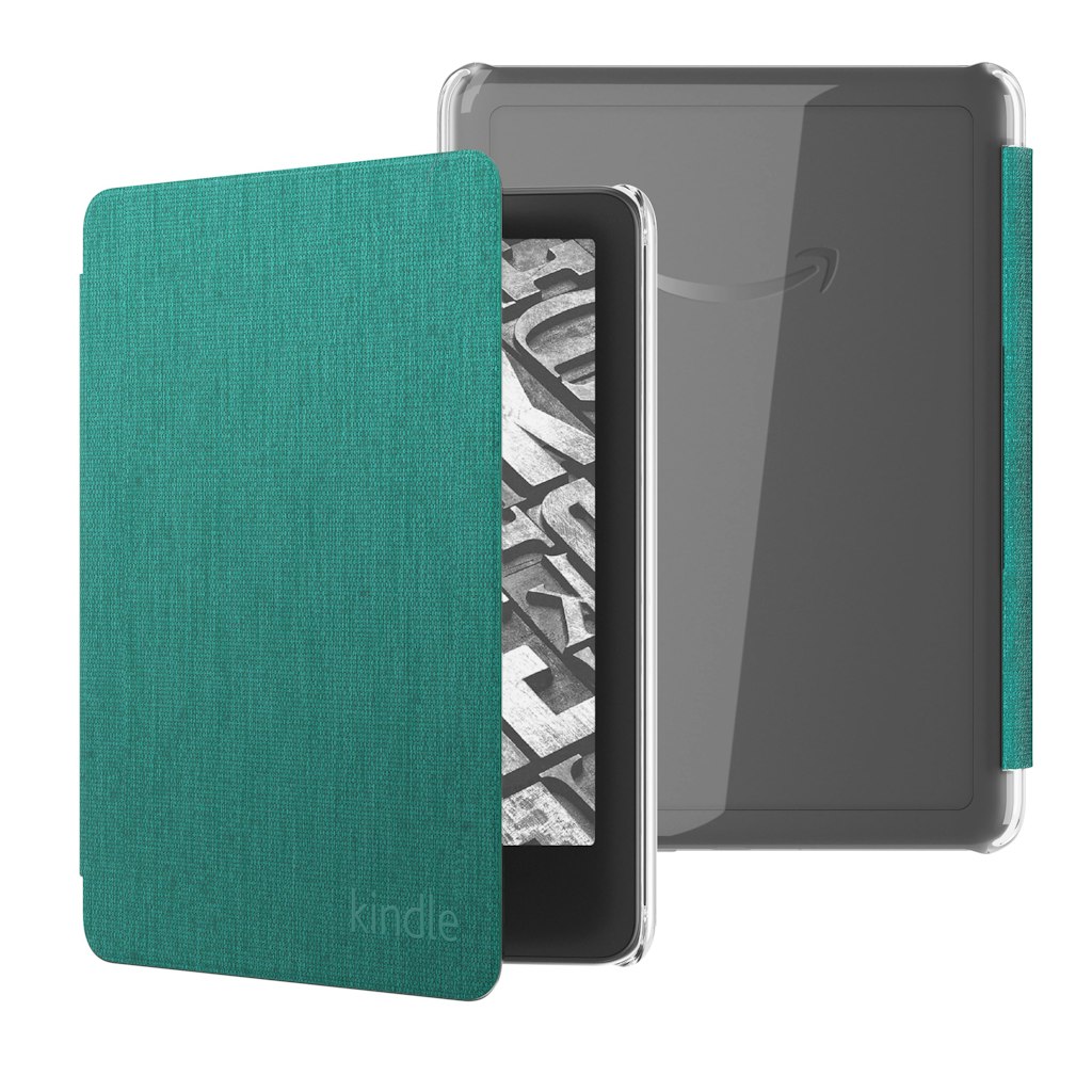 Amazon Fabric and Clear Back Case for Kindle Paperwhite and Kindle Colorsoft Signature Edition: $39.99 Amazon Fabric and Clear Back Case for Kindle Paperwhite and Kindle Colorsoft Signature Edition: $39.99