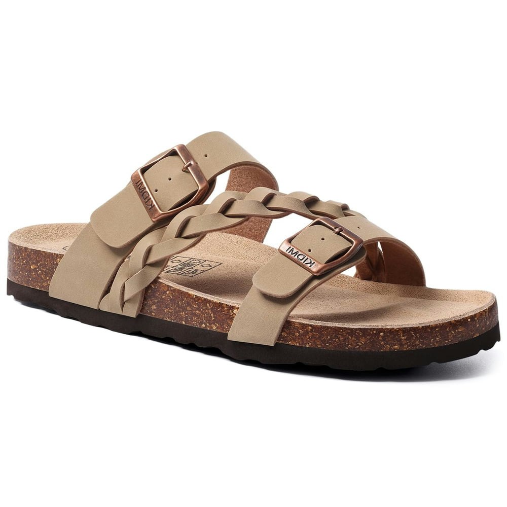 Smile Popcorn Unisex Cork Footbed Slide Sandals: $18.99
