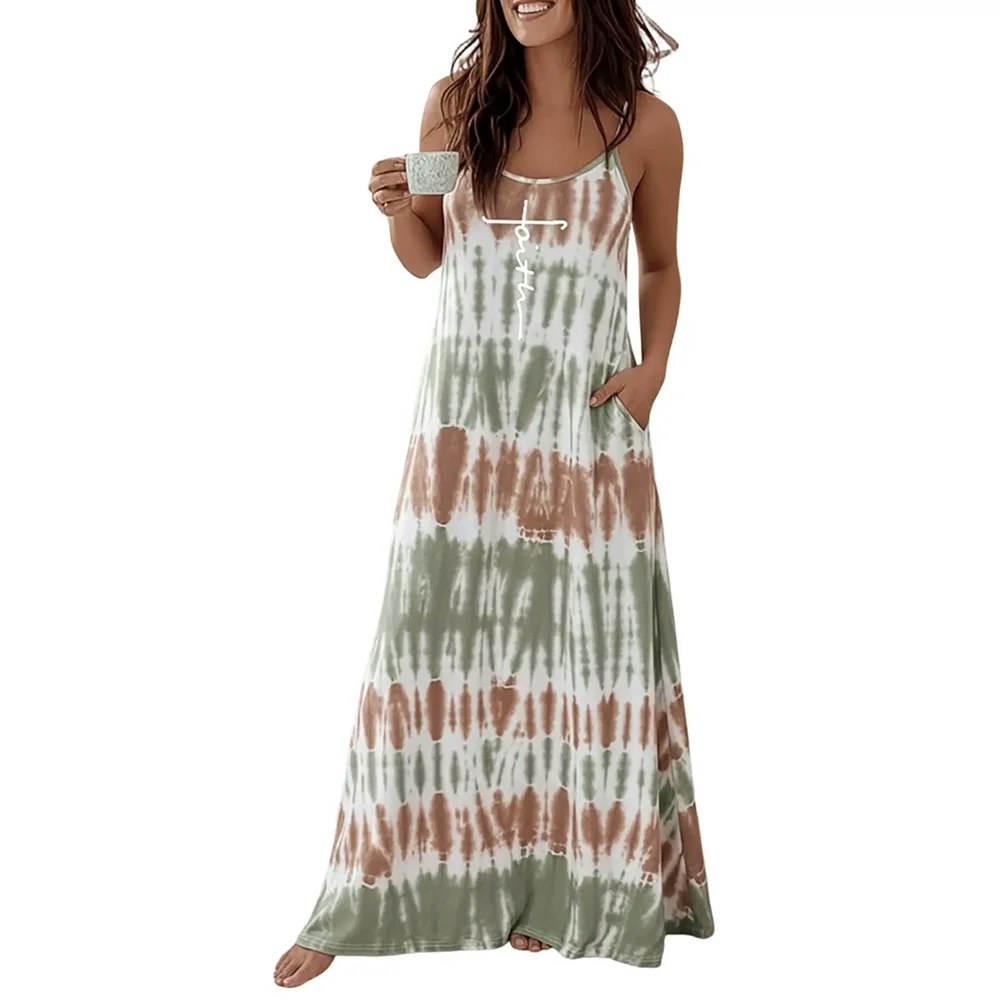 ChicMe Women's Tie-Dye Sleeveless Nightgown: $19.99