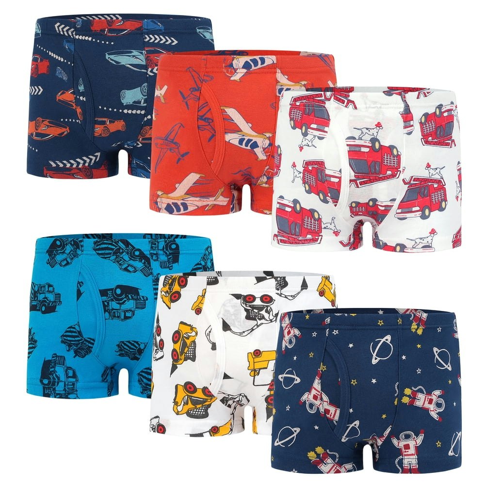 Boys' Cotton Boxer Briefs 6-Pack: $17.99 Boys' Cotton Boxer Briefs 6-Pack: $17.99