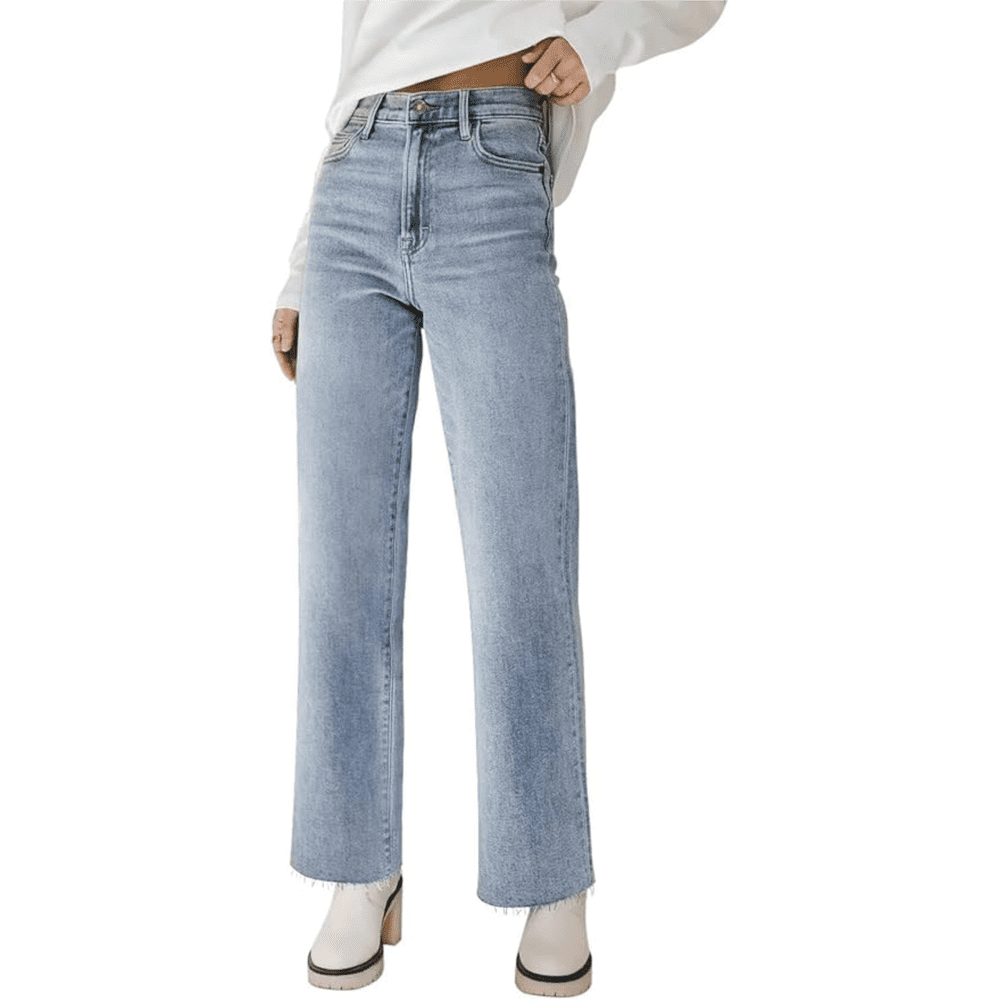 Olaglory Women's High-Waisted Straight Leg Jeans: $29.99 Olaglory Women's High-Waisted Straight Leg Jeans: $29.99