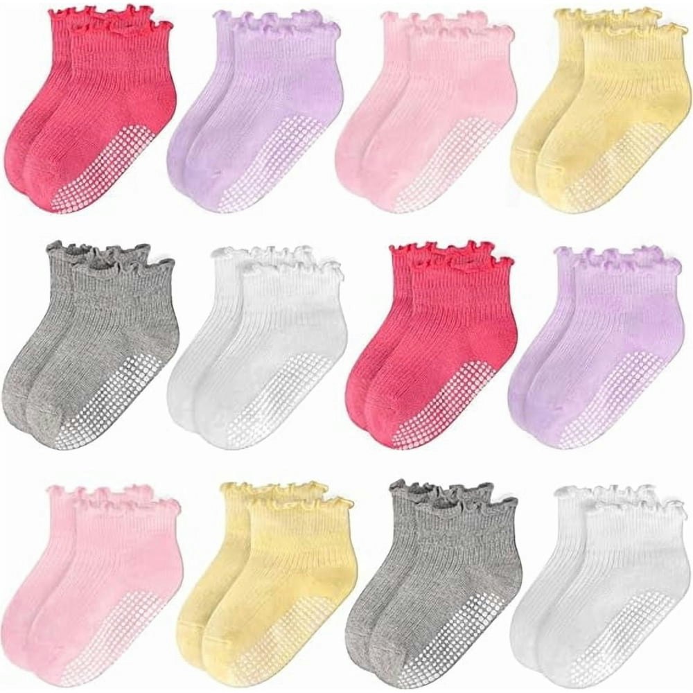 Gentaby Toddler Girls Ruffle Socks 12-Pack: $16.99 Gentaby Toddler Girls Ruffle Socks 12-Pack: $16.99