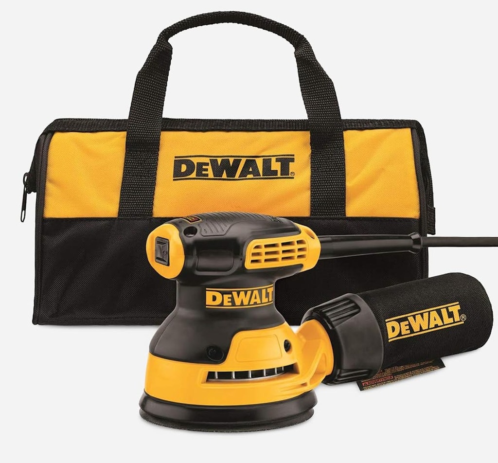 DeWalt 5" 3-Amp Corded Orbital Sander Kit: $59