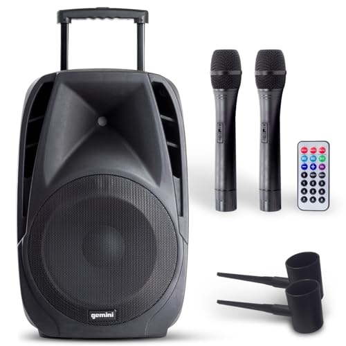 Gemini 800W Portable Bluetooth PA System with 2 Microphones: $166.37 Gemini 800W Portable Bluetooth PA System with 2 Microphones: $166.37