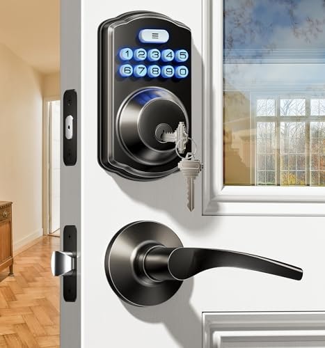 Veise KS01B Keypad Door Lock and Lever Handle Set: $53.99 Veise KS01B Keypad Door Lock and Lever Handle Set: $53.99