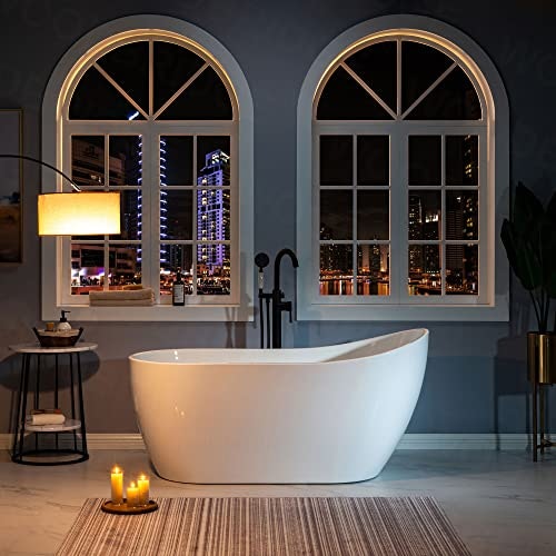Woodbridge 59-inch Acrylic Freestanding Soaking Bathtub: $759 Woodbridge 59-inch Acrylic Freestanding Soaking Bathtub: $759