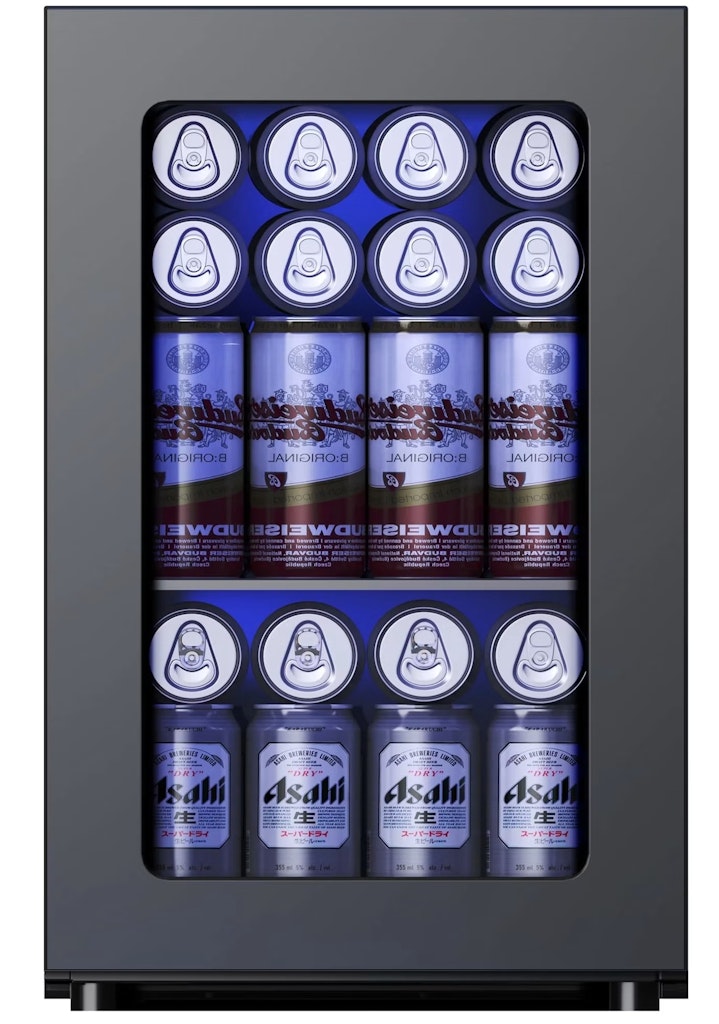 Open-box Simzlife 24-Can Mini Refrigerator: $52