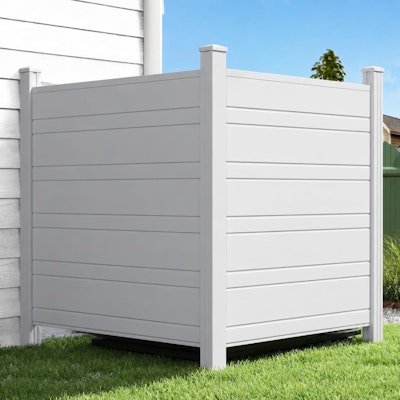 44" x 44" Vinyl Outdoor Privacy Fence Panel 2-Pack for $80 + free shipping