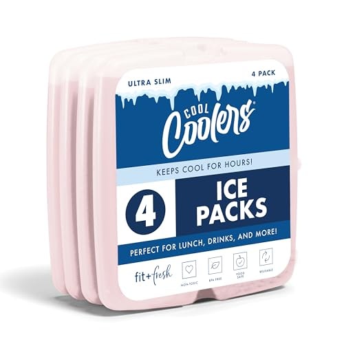 Fit & Fresh Slim Reusable Ice Packs 4-Pack: $8.83 Fit & Fresh Slim Reusable Ice Packs 4-Pack: $8.83