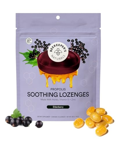 Beekeeper's Naturals Honey Elderberry Throat Lozenges 14-Pack: $5.09 Beekeeper's Naturals Honey Elderberry Throat Lozenges 14-Pack: $5.09