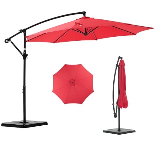 Newbulig 10-foot Cantilever Patio Umbrella with Base: $64.87 Newbulig 10-foot Cantilever Patio Umbrella with Base: $64.87