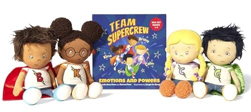 Team Supercrew Emotions and Powers Book and Plush Toy 8-Piece Set: $91.33 Team Supercrew Emotions and Powers Book and Plush Toy 8-Piece Set: $91.33