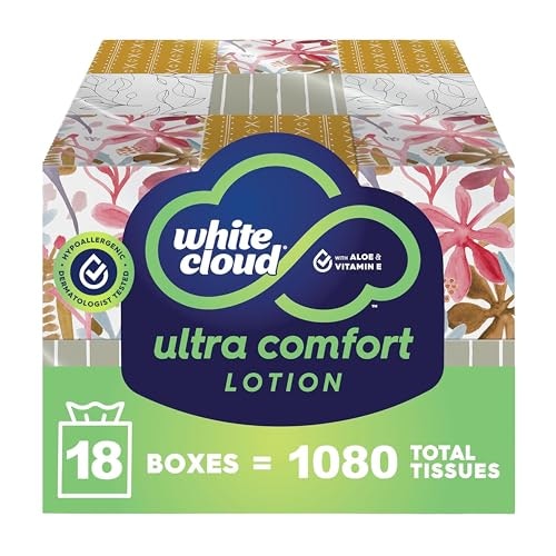 White Cloud Ultra Comfort Lotion 3-Ply Facial Tissue 18-Pack: $25.12 White Cloud Ultra Comfort Lotion 3-Ply Facial Tissue 18-Pack: $25.12