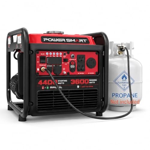 PowerSmart 4,400W Dual Fuel Inverter Generator: $386.97 PowerSmart 4,400W Dual Fuel Inverter Generator: $386.97