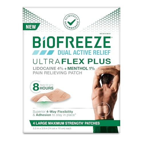 Biofreeze Ultraflex Plus 4% Lidocaine Pain Relief Patches 4-Pack: $12.74 Biofreeze Ultraflex Plus 4% Lidocaine Pain Relief Patches 4-Pack: $12.74