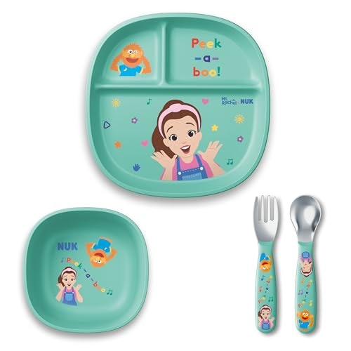 NUK Ms Rachel Toddler Tableware Set: $13.39 NUK Ms Rachel Toddler Tableware Set: $13.39