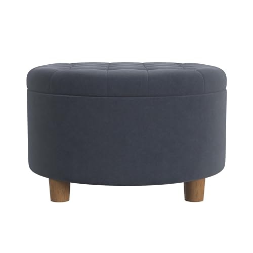 HomePop 28-Inch Button Tufted Velvet Round Storage Ottoman: $83.99 HomePop 28-Inch Button Tufted Velvet Round Storage Ottoman: $83.99