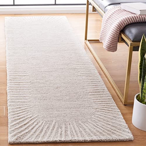 Safavieh ABT478A Abstract Collection 2'3" x 8' Wool Runner Rug: $83.67