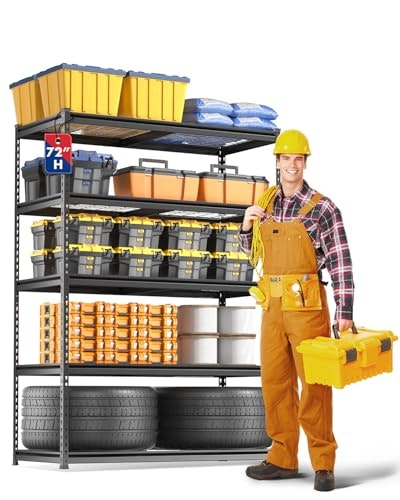 Workpro 5-Layer 48x24x72-Inch Heavy Duty Metal Storage Rack: $106.71 Workpro 5-Layer 48x24x72-Inch Heavy Duty Metal Storage Rack: $106.71