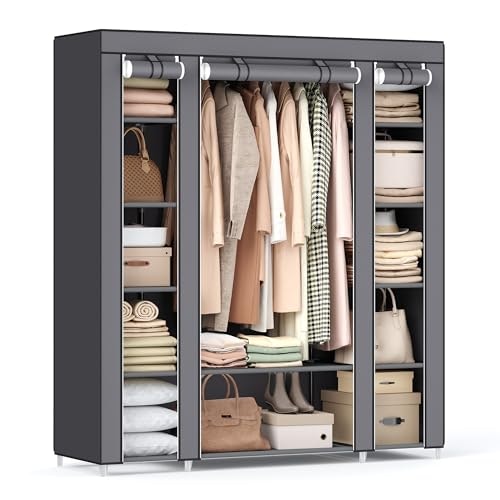 Songmics Portable Closet Wardrobe Organizer: $31.42