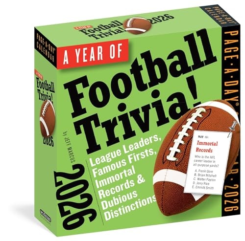 2026 Year of Football Trivia Page-A-Day Calendar: $9.99 2026 Year of Football Trivia Page-A-Day Calendar: $9.99