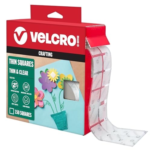 Velcro Thin Clear Mounting Squares 150-Pack: $12.50 Velcro Thin Clear Mounting Squares 150-Pack: $12.50