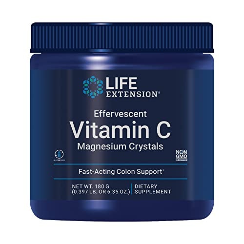 Life Extension Effervescent Vitamin C and Magnesium Crystals 180g: $11.25 Life Extension Effervescent Vitamin C and Magnesium Crystals 180g: $11.25