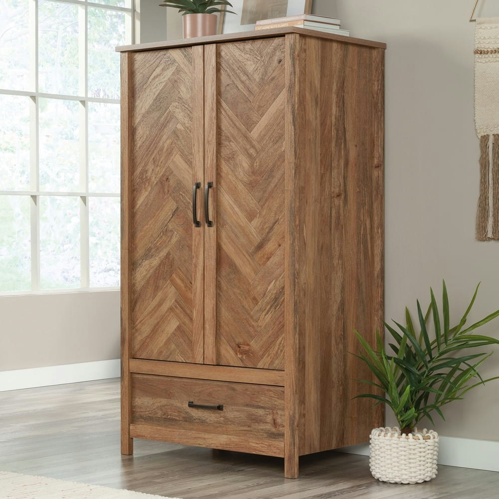 Sauder Cannery Bridge Wardrobe Armoire Cabinet: $231.74 Sauder Cannery Bridge Wardrobe Armoire Cabinet: $231.74