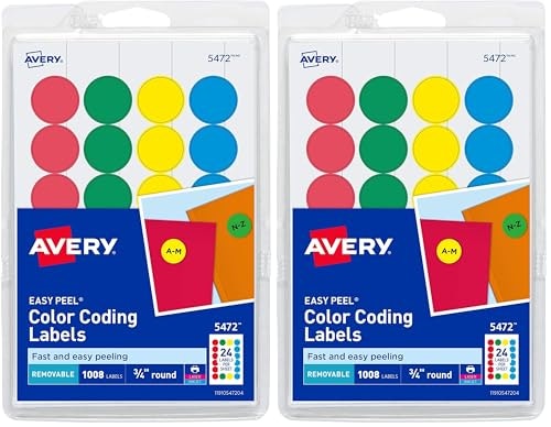 Avery Removable 3/4-Inch Color-Coding Labels 2,016-Count: $8.92 Avery Removable 3/4-Inch Color-Coding Labels 2,016-Count: $8.92