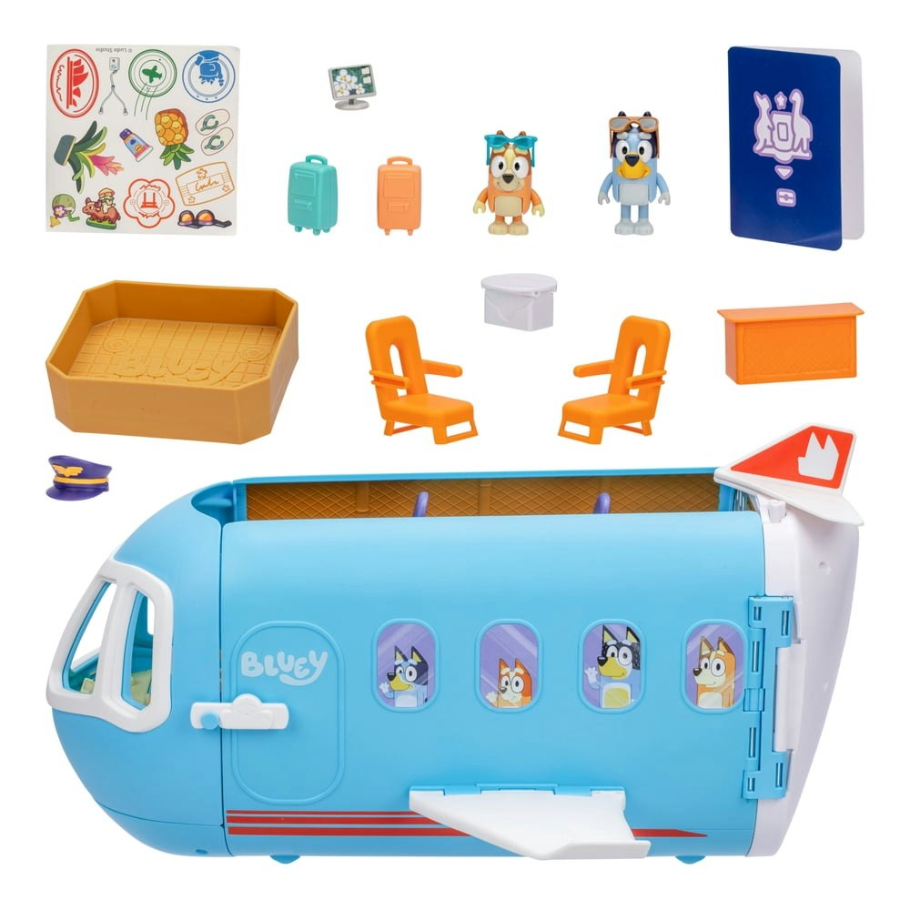 Bluey 3-in-1 Transforming Plane Playset: $42.06
