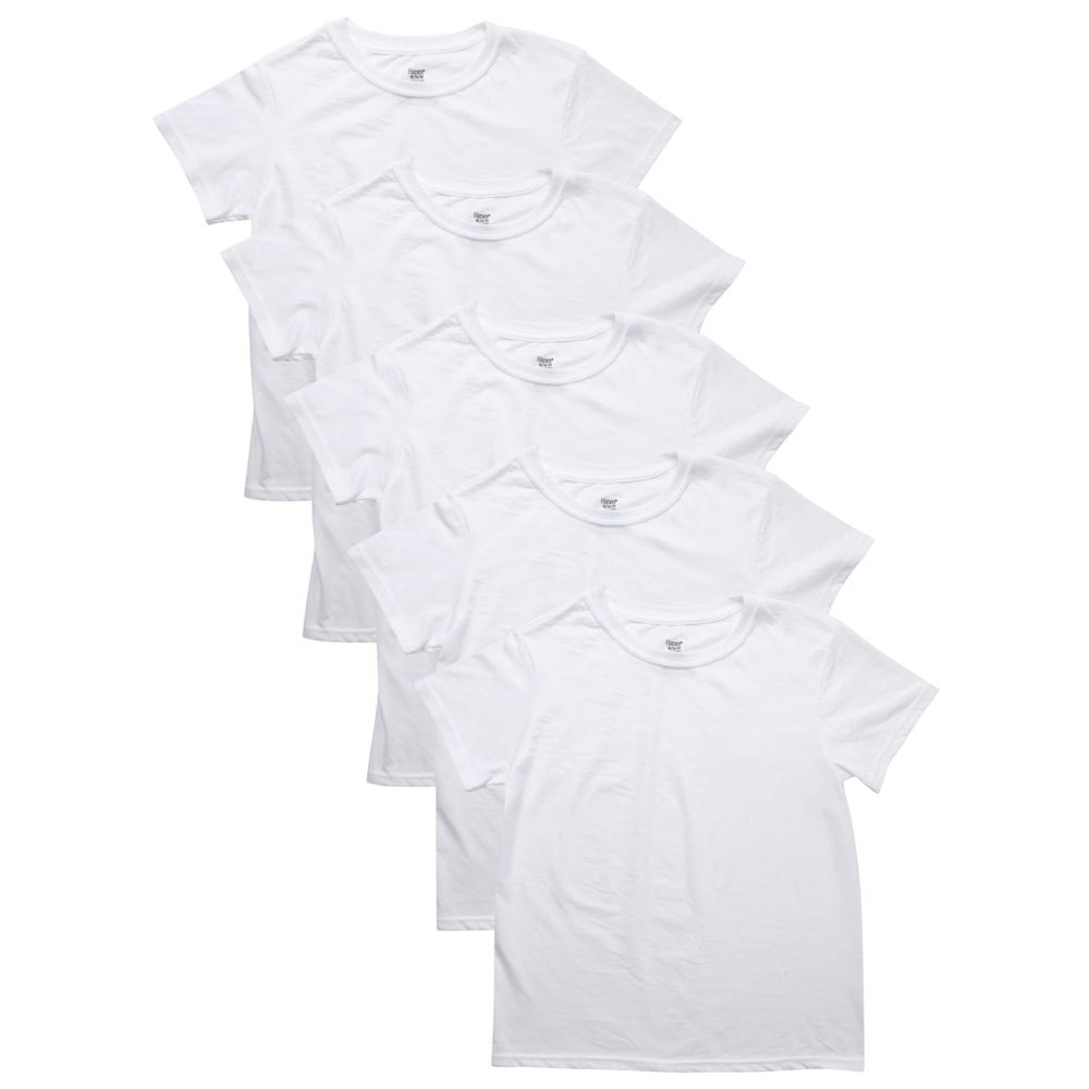 Hanes Boys' EcoSmart Crew Undershirt 5-Pack: $8.98 Hanes Boys' EcoSmart Crew Undershirt 5-Pack: $8.98