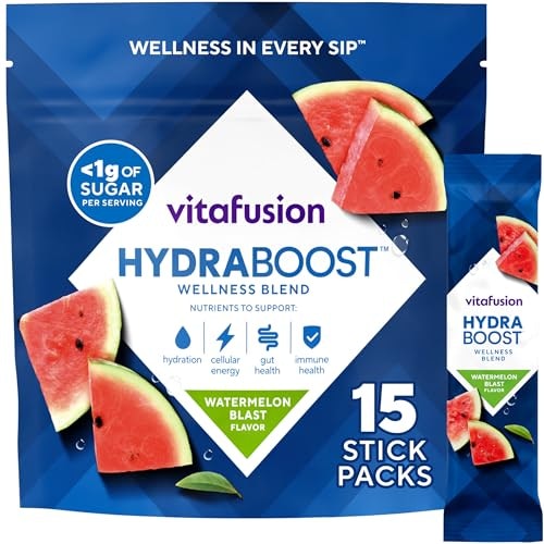 Vitafusion Hydraboost Electrolyte Drink Mix 15-Pack: $6.51 Vitafusion Hydraboost Electrolyte Drink Mix 15-Pack: $6.51