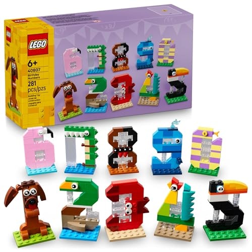 LEGO Birthday Numbers 40807: $15.99 LEGO Birthday Numbers 40807: $15.99