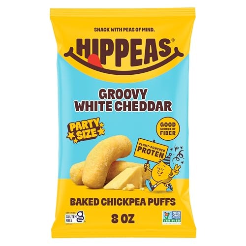 Hippeas Groovy White Cheddar Chickpea Puffs 8oz Bag: $5.84