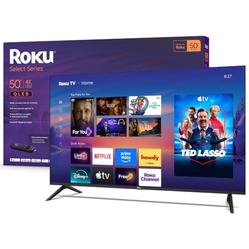 Roku Select Series 50" 4K HDR QLED UHD Smart TV: $199.99 Roku Select Series 50" 4K HDR QLED UHD Smart TV: $199.99