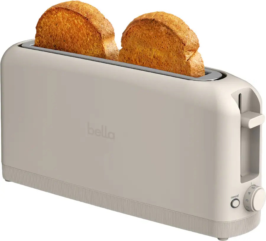 Bella Fits-Anywhere Kitchenware 2-Slice Slim Toaster w/ Long Wide Slot: $15