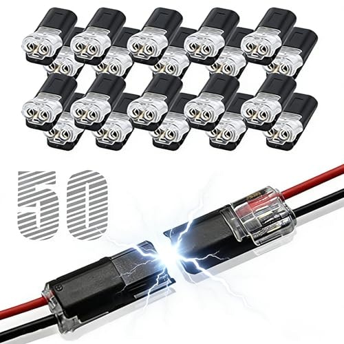 50-Piece 2-Pin Double Wire Quick-Clip Connector Set: $11.84 50-Piece 2-Pin Double Wire Quick-Clip Connector Set: $11.84