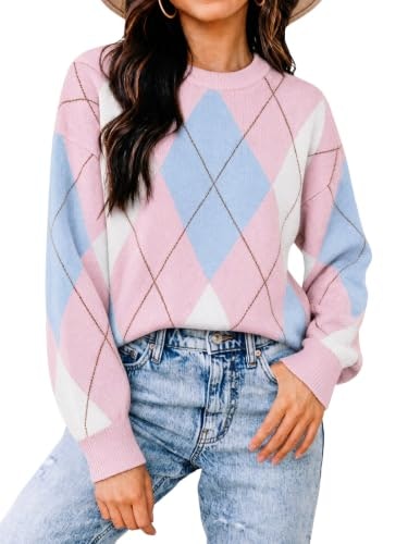 Cicy Bell Women's Argyle Color Block Knit Cropped Sweater: $29.98 Cicy Bell Women's Argyle Color Block Knit Cropped Sweater: $29.98