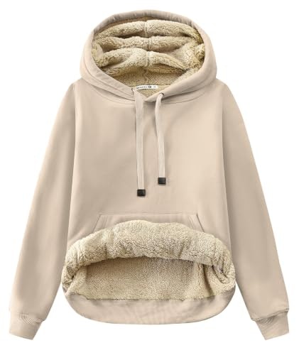 Gesean Women's Sherpa Cotton Pullover Hoodie: $25.49 Gesean Women's Sherpa Cotton Pullover Hoodie: $25.49