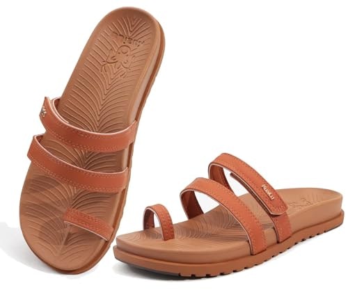 KuaiLu Women's Arch Support Slides Sandals: $18.98