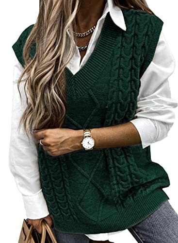 Evaless Women's Cable Knit Sweater Vest: $26.99 Evaless Women's Cable Knit Sweater Vest: $26.99