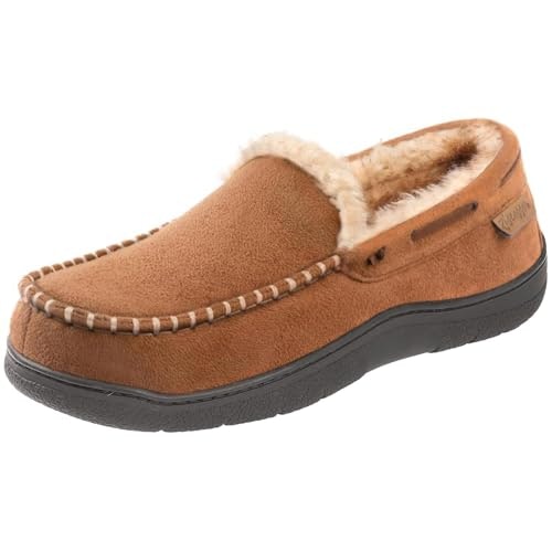 Zigzagger Men's Memory Foam Moccasin Slippers: $26.72
