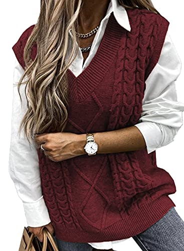 Evaless Plus Size Cable Knit Sweater Vest: $26.99 Evaless Plus Size Cable Knit Sweater Vest: $26.99