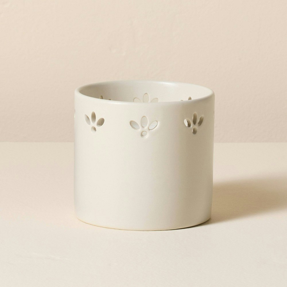 Hearth & Hand with Magnolia 6oz Perforated Ceramic Jar Candle: $8.99 Hearth & Hand with Magnolia 6oz Perforated Ceramic Jar Candle: $8.99