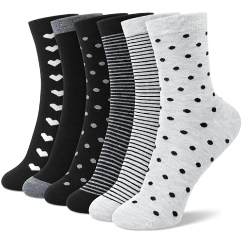 Socksfad Women's Crew Socks 6-Pack: $9.98