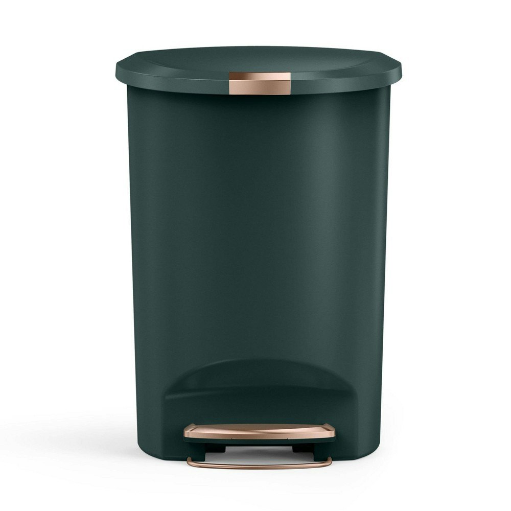 Simplehuman 50L Semi-Round Plastic Step Trash Can: $64.99 Simplehuman 50L Semi-Round Plastic Step Trash Can: $64.99
