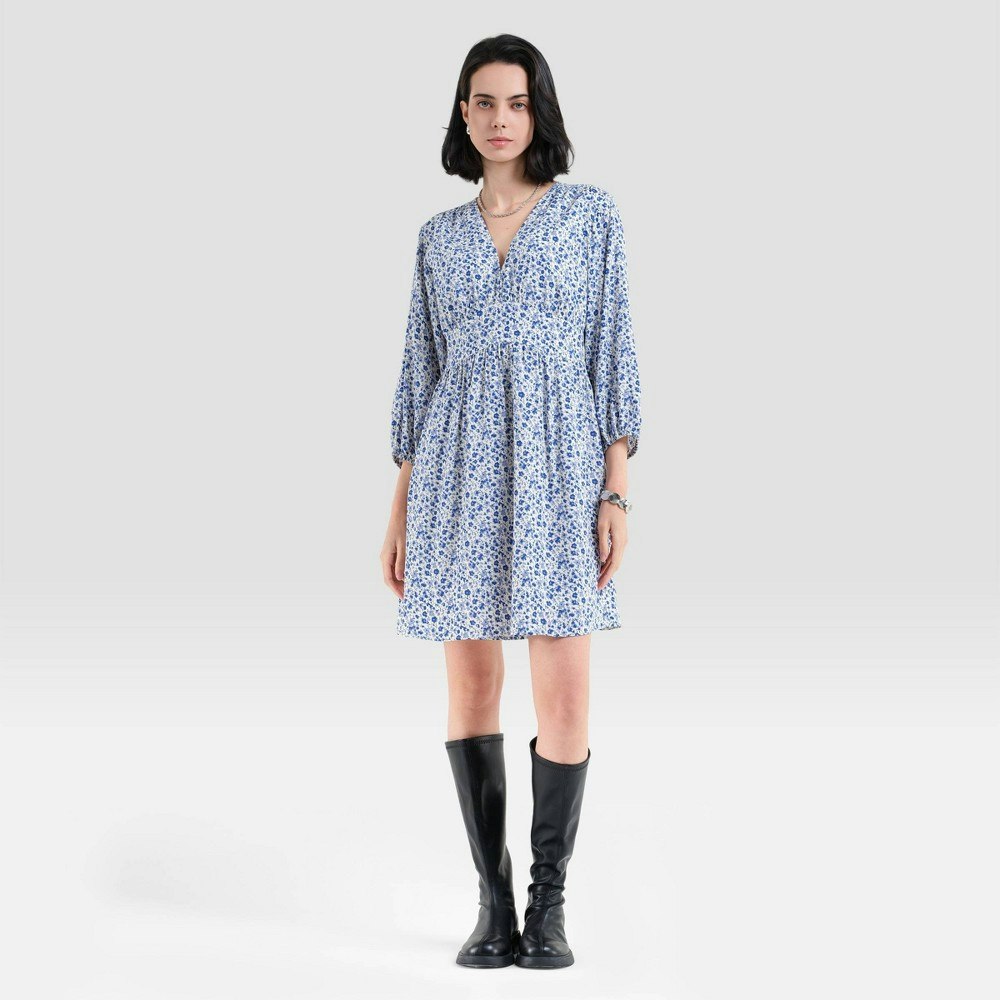 Universal Thread Women's Bishop 3/4 Sleeve Floral Babydoll Dress: $35 Universal Thread Women's Bishop 3/4 Sleeve Floral Babydoll Dress: $35