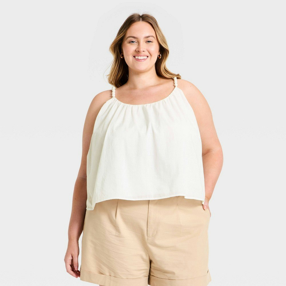 A New Day Women's Beaded Cami Tank Top 2X: $30 A New Day Women's Beaded Cami Tank Top 2X: $30